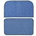 Garland Rug Town Square 2-Piece Kitchen Rug Set, 18-Inch by 28-Inch, Sky Blue