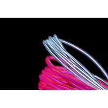Fortune Products ELFW-5-2W Electroluminescent Flash Wire, 5mm Diameter x 2 yd Length, White