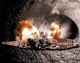 USS Iowa Battleship Firing Guns Art Print POSTER NAVY - 16