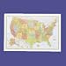 RAN528961004 - Deluxe United States Laminated Wall Map, 50x32