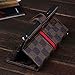 RAYTOP Luxury Brand Designer Brown Checks Leather Cases Covers Wallet for Samsung Galaxy Note 3 Note3 Kickstand Vintage Sleek Decent Classic Classy Men Women