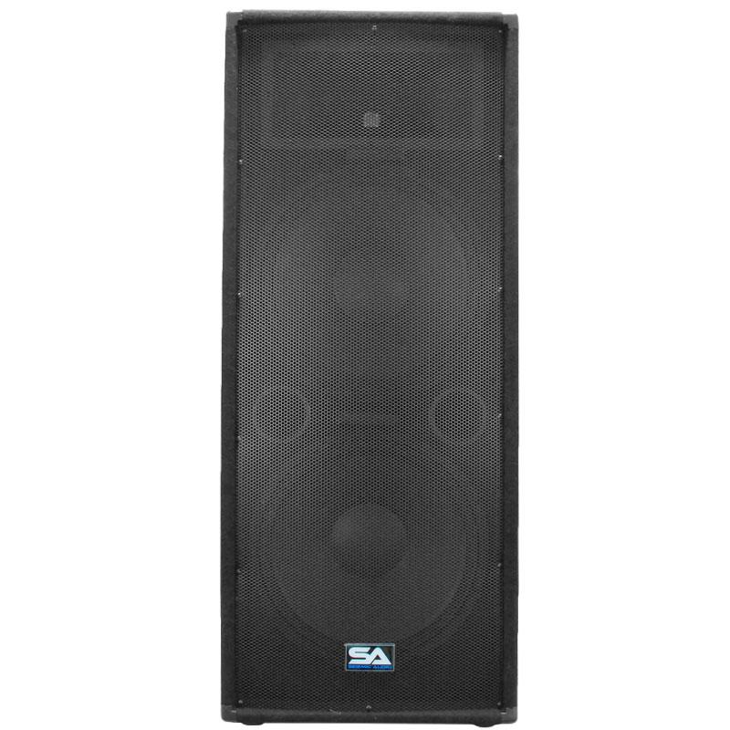 Seismic Audio Pair of Dual 15" PA DJ SPEAKERS 1400 Watts PRO AUDIO Band, Bar