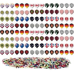 120 Flights (40 sets) und 200 bunte Dartspitzen 2BA