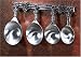 Tin Woodsman Pewter Measuring Cup Set (Vineyard) with Pewter Display Strip, Solid Pewter, Featured on Paula Deen