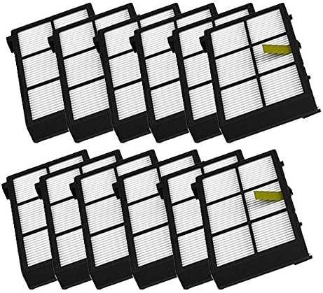 HEPAfresh | Most Compatible 12pcs HEPA Filter Replacement for iRobot Roomba 800 Series 870 880 Vacuum Cleaner, Premium PE Material
