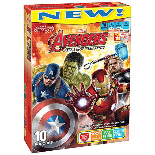 Kellogg's Marvel Avengers Fruit Flavored Snacks, 10 Count, 8 Ounce