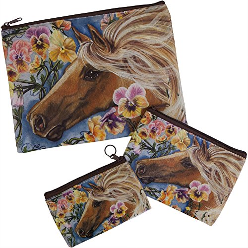 Brown Horse Purse Set