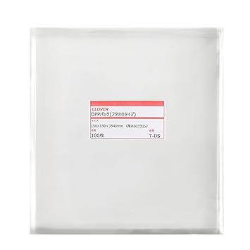 【クリックで詳細表示】透明OPP袋 テープ付 150×130＋フタ40mm ≪5mm厚CDケース用≫ 30ミクロン 【1000枚】(100枚パック×10)： 文房具・オフィス用品