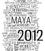 2012 Maya Calendar Word Cloud - 24H x 21W - Peel and Stick Wall Decal by Wallmonkeys