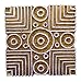 Hand Carved Wooden Geometric Pattern Textile Block Wood Stamp Printing Blocks