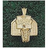 LogoArt Mississippi State Bulldogs 10K Gold Backboard Pendant