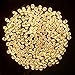 lychee® Solar Powered String Light 55ft 17m 100 LED Solar Fairy Light String for Garden,Outdoor,Home,Christmas Party (17m 100Leds, Warm White)