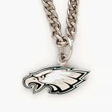 Philadelphia Eagles Chain Necklace with NFL Team Logo Pendant