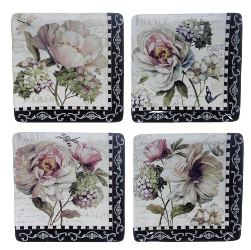 Certified International Marche De Fleurs 10-1/2-Inch Dinner Plates, Set of 4 On Sale