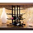 Sculptural Wine Rack - Espresso