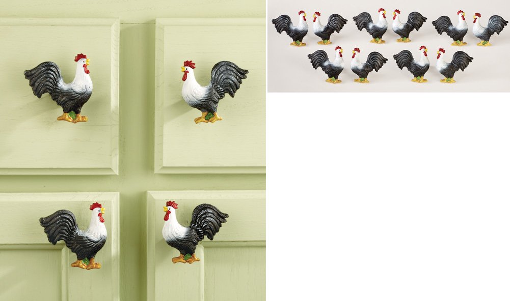 Amazon.com - Set of 6 Rooster Drawer Pulls or Can Be Used As ... Amazon.com - Set of 6 Rooster Drawer Pulls or Can Be Used As ...