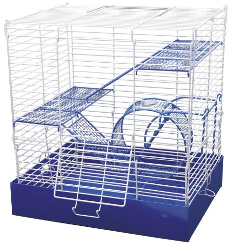 Super Pet 2 Story Chewproof Hamster Home Blue
