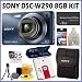 Sony Cyber-Shot DSC-W290/L 12.1 MP Digital Camera in Blue + Deluxe 8GB Accessory Kit