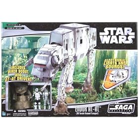 Star Wars Saga Deluxe Vehicle Endor AT-AT Walker w/ Biker Scout and AT-AT Pilot