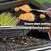 Explore Land BBQ Grill Mat - For Grilling and Baking - 100% Non Stick Oven Liner - 50% Thicker Heavy Duty - (Set of 2) - Reusable and Dishwasher Safe 15.75 x 13 Inches - 7 Year Warrenty