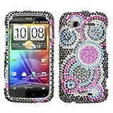 Rhinestones Protector Case for HTC Sensation 4G, Bubble Full Diamond