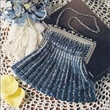 Cobalt Knitted Silk Purse Pattern -Vintage 19th Century Knitting Pattern (Spanish Edition)