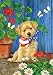 Patriotic Puppy Garden Flag