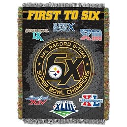 Northwest Pittsburgh Steelers Super Bowl Commemorative Throw