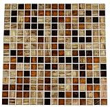 Coffee Bean Glass Tiles 1/4 Sheet Sample