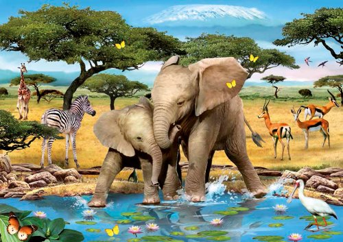 Ravensburger 12687 - Kleiner Elefant 200 Teile XXL Puzzle Preisvergleich