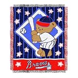 Atlanta Braves 36'x46' Woven Jacquard Baby Throw