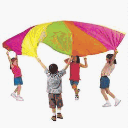 Pacific Play Tents 85-941 12 Foot Parachute With No Handles - Carry Bag Included