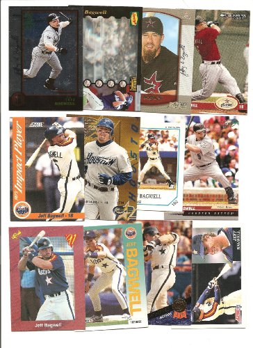 Jeff Bagwell Houston Astros Collectible Baseball Card Lot with Rookie