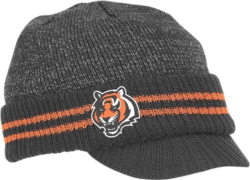 Reebok Cincinnati Bengals Sideline Player 2nd Season Visor Knit Hat One Size Fits All