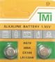 2 pack AG10 189 389 LR54 LR1130 Alklaine Button cell Battery