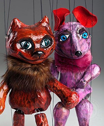 Mouse and Cat Czech Marionettes Puppets
