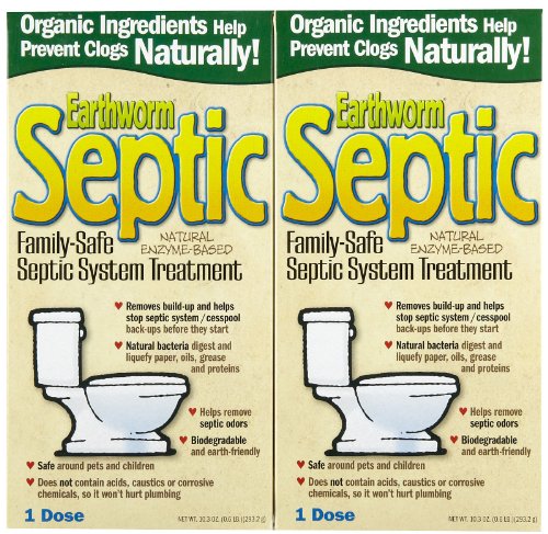 Earthworm Septic System Treatment, 10.3 oz-2 pack - 2 pk.