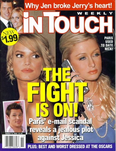 In Touch Weekly Magazine: Jessica Simpson, Paris Hilton (March 14, 2005)