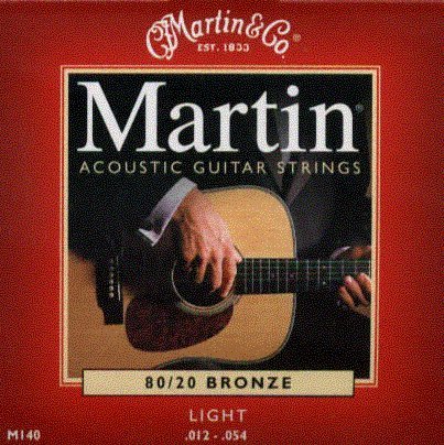 C.F. Martin Acoustic Martin 80/20 Bronze Wound Light, .012 - .054, M-140