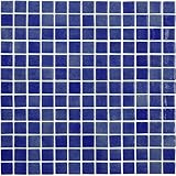 IMAGE OF 13 x 13 In. Nautical Blue TS Glass Blue Mosaic Tile Kitchen, Bathroom Backsplash Tiling