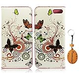 Traitonline 6# Colorful Pattern Series PU Ledertasche Flip Schutz Hülle Etui Schale Tasche für Amazon Fire Phone Schutzhülle Cover Case Wallet Design Mit Kreditkartenfächer