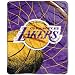 BSS - Los Angeles Lakers NBA Royal Plush Raschel Blanket (Reflect Series) (50x60")"