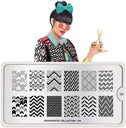 MoYou-London Nail Stamping Plate Fashionista Collection 04 US Stock