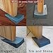 Top Rated Jamm Doorstop. Outperforms other Door Stops and Decorative Door Wedges. Patented Design Holds Doors in BOTH Directions. Premium Non Rubber Hardware Door Stopper - Dusky Blue 2-Pk (Size 1)