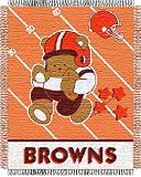 Northwest Cleveland Browns Jacquard Baby Throw Blanket