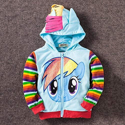 Welldressing Little Girls My Little Pony Rainbow Dash Cotton Hoodie