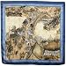 Along the River During the Qingming Festival Chinese Painting 100% Satin Charmeuse Silk Square Scarf Shawl - Colors