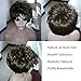 YX Brown Natural Hair Wig afro Women Synthetic Wigs Short Wigs for Black Women as Real Hair Wigs 32CM(Dark Brown)