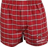 Miami Heat Kickin' Back Plaid Boxer Shorts