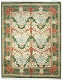 7'11 x 9'11 Handmade Knotted Indian Agra New Area Rug From India - 51445